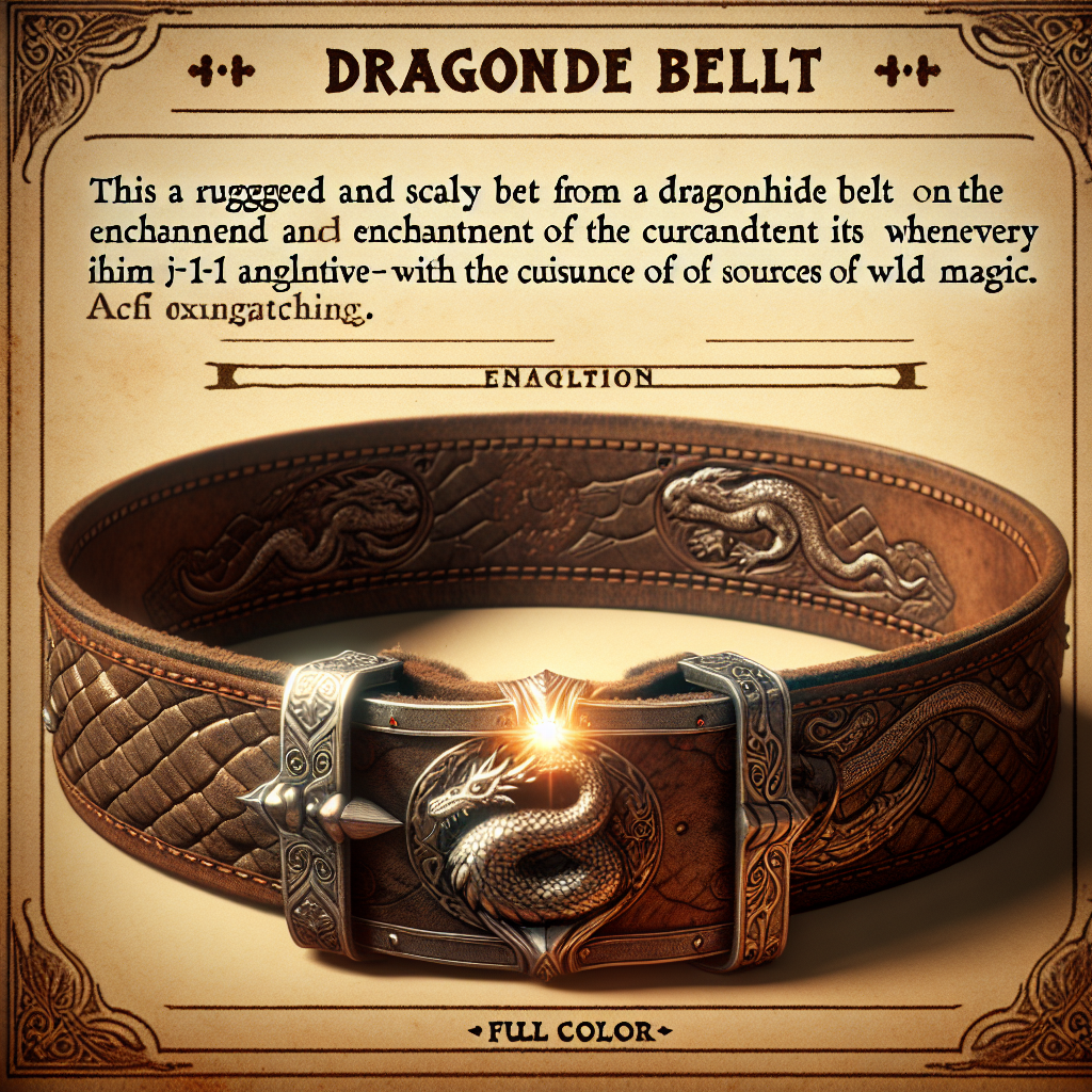 Dragonhide Belt, +1