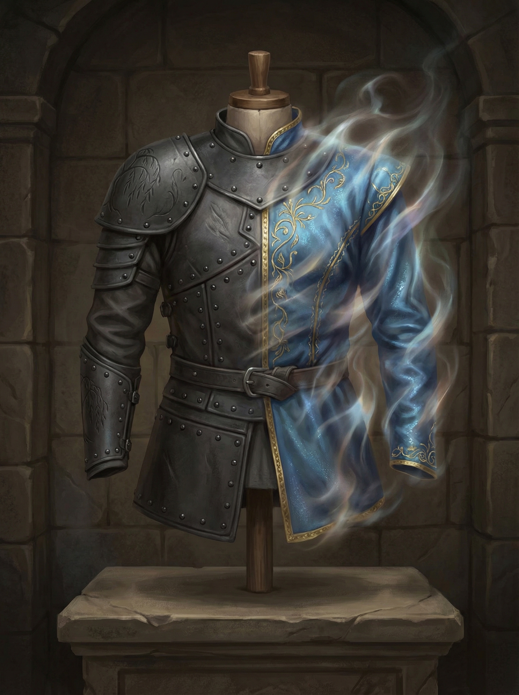 Glamoured Studded Leather